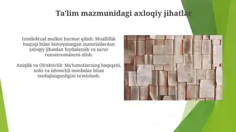 Taʼlim mazmuni 4