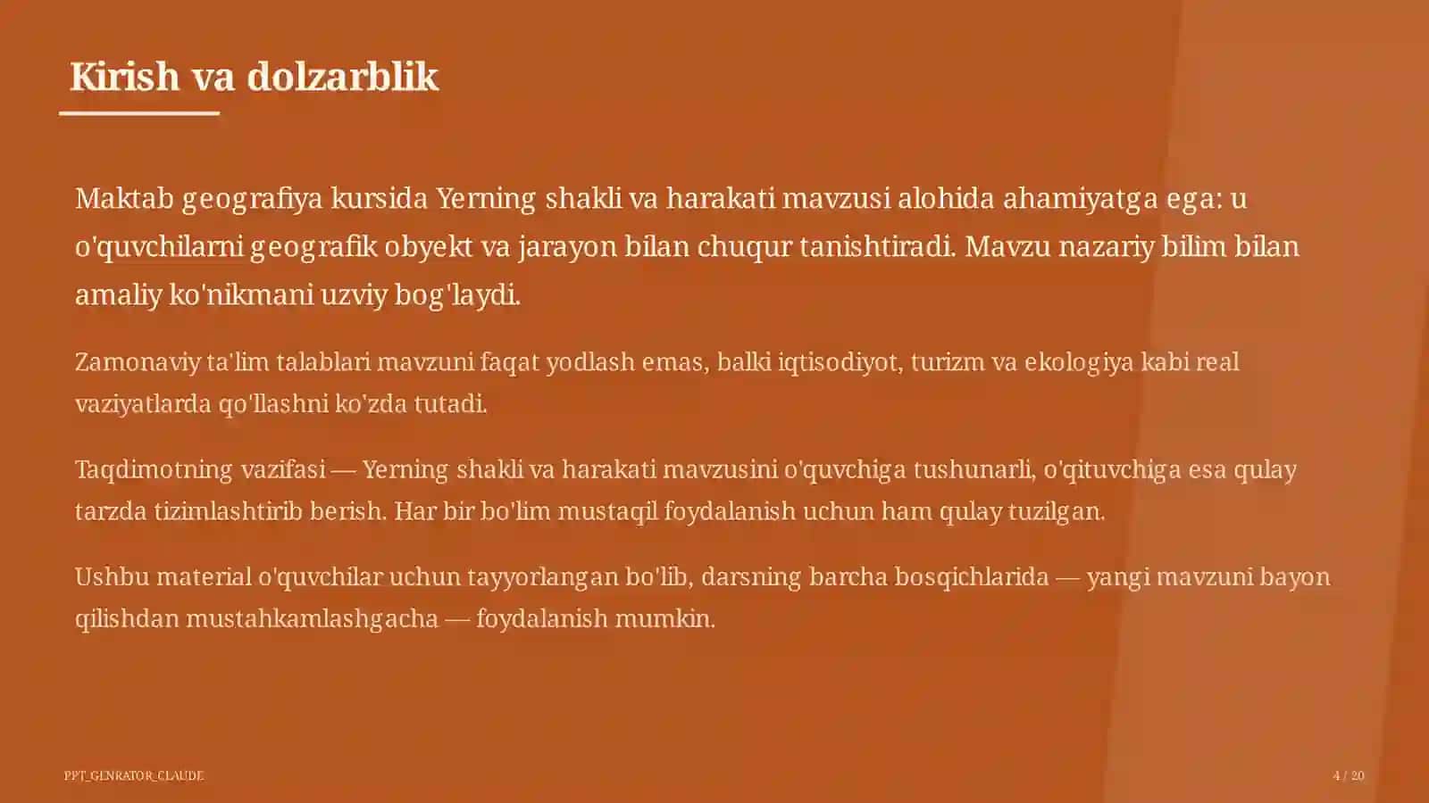 Yerning shakli va harakati (5-sinf) 4
