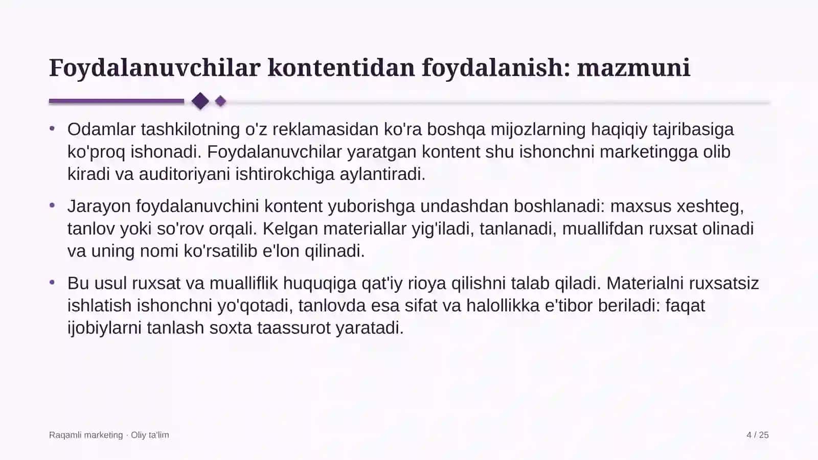 Konsalting kompaniyalarida foydalanuvchilar yaratgan kontentdan foydalanish 4
