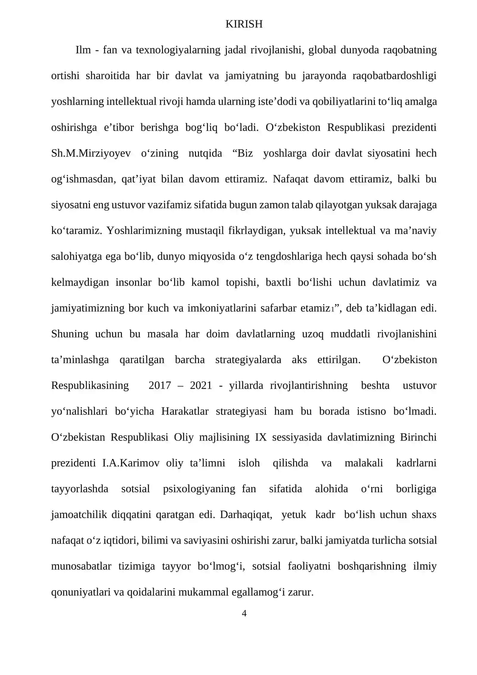 Sotsiologiya fanidan kurs ishi 4