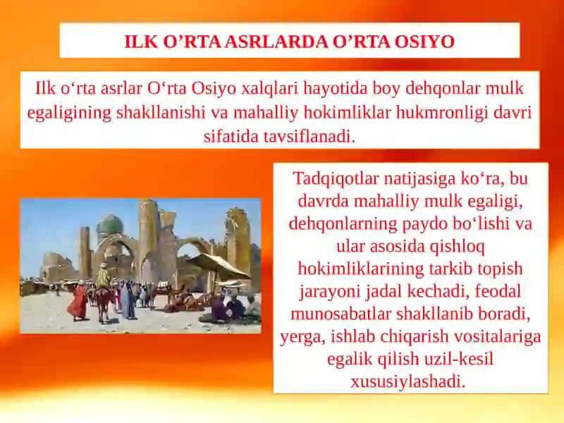 Ilko‘rtaasrlar O‘rta Osiyo 4