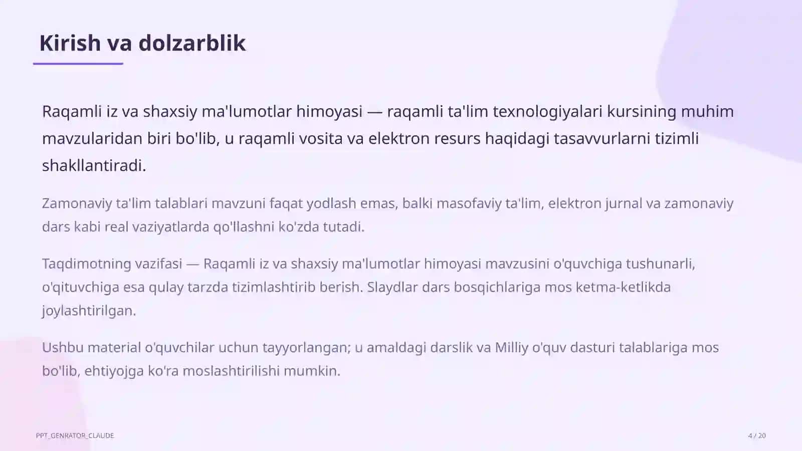 Raqamli iz va shaxsiy ma'lumotlar himoyasi 4