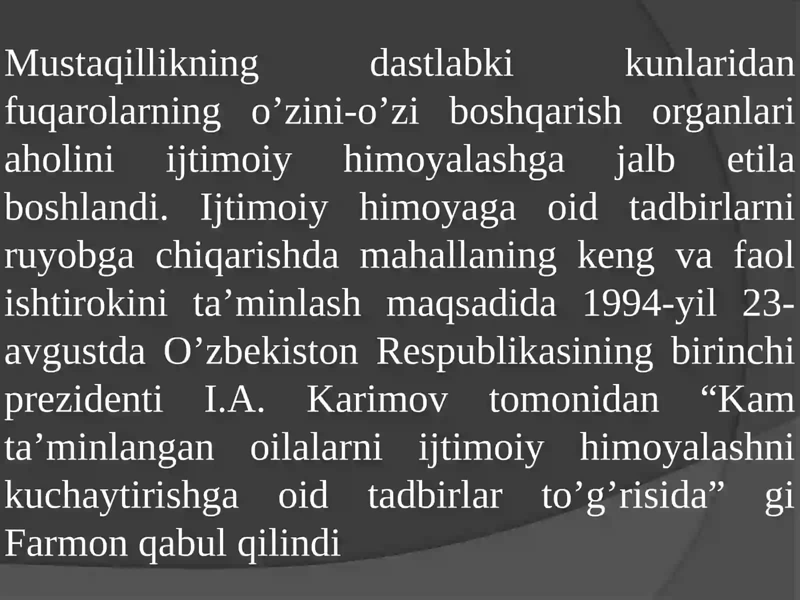 Fuqarolar yig’inlari tomonidan amalga oshiriladigan ijtimoiy himoyaning huquqiy asoslari va uni takomillashtirish 4