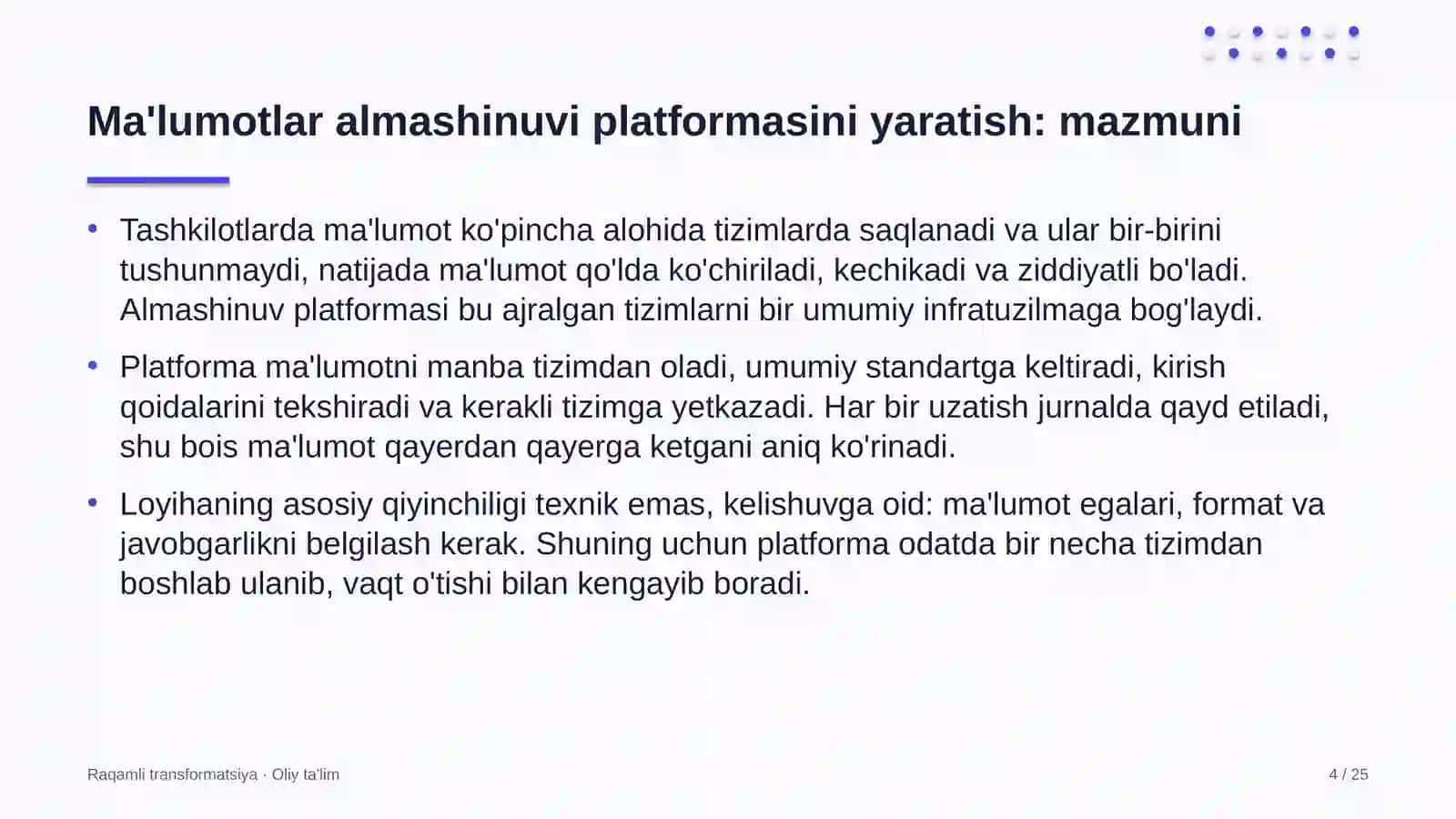 dehqon xo'jaliklarida raqamli ma'lumotlar almashinuvi platformasini yaratish 2183 4