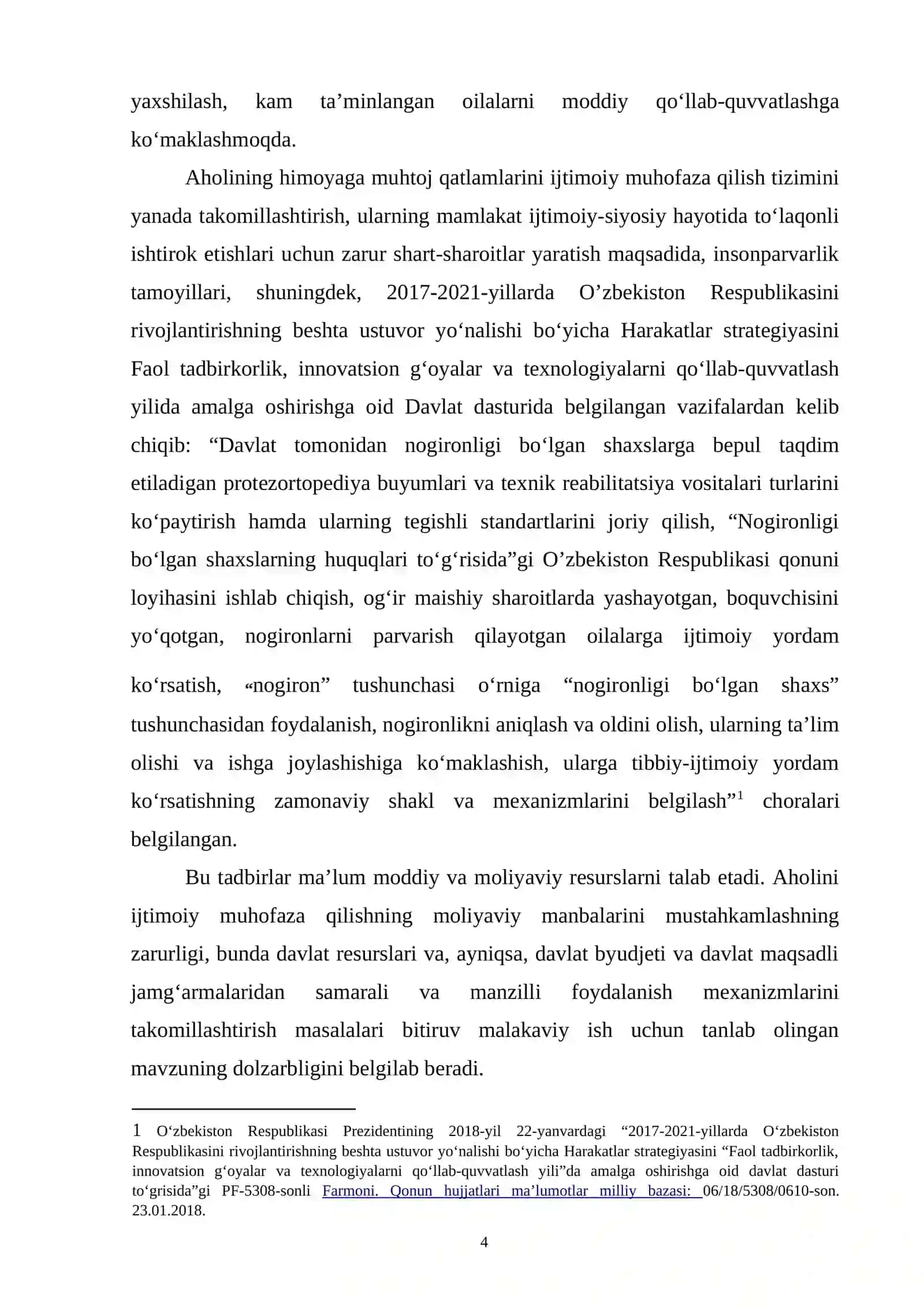 AHOLINI IJTIMOIY MUHOFAZA QILISHDA ISHLAB CHIQARISH KORXONALARINING O'RNI VA IJTIMOIY XIMOYA QILISHNING IQTISODIY ASOSLARI 4