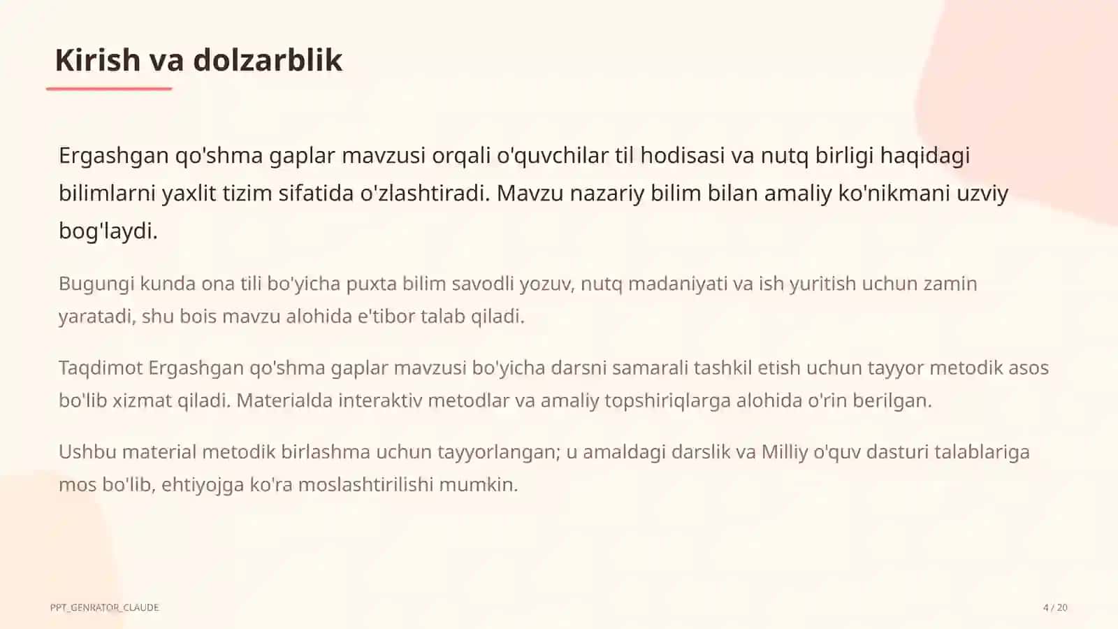 Ergashgan qo'shma gaplar (9-sinf) 4