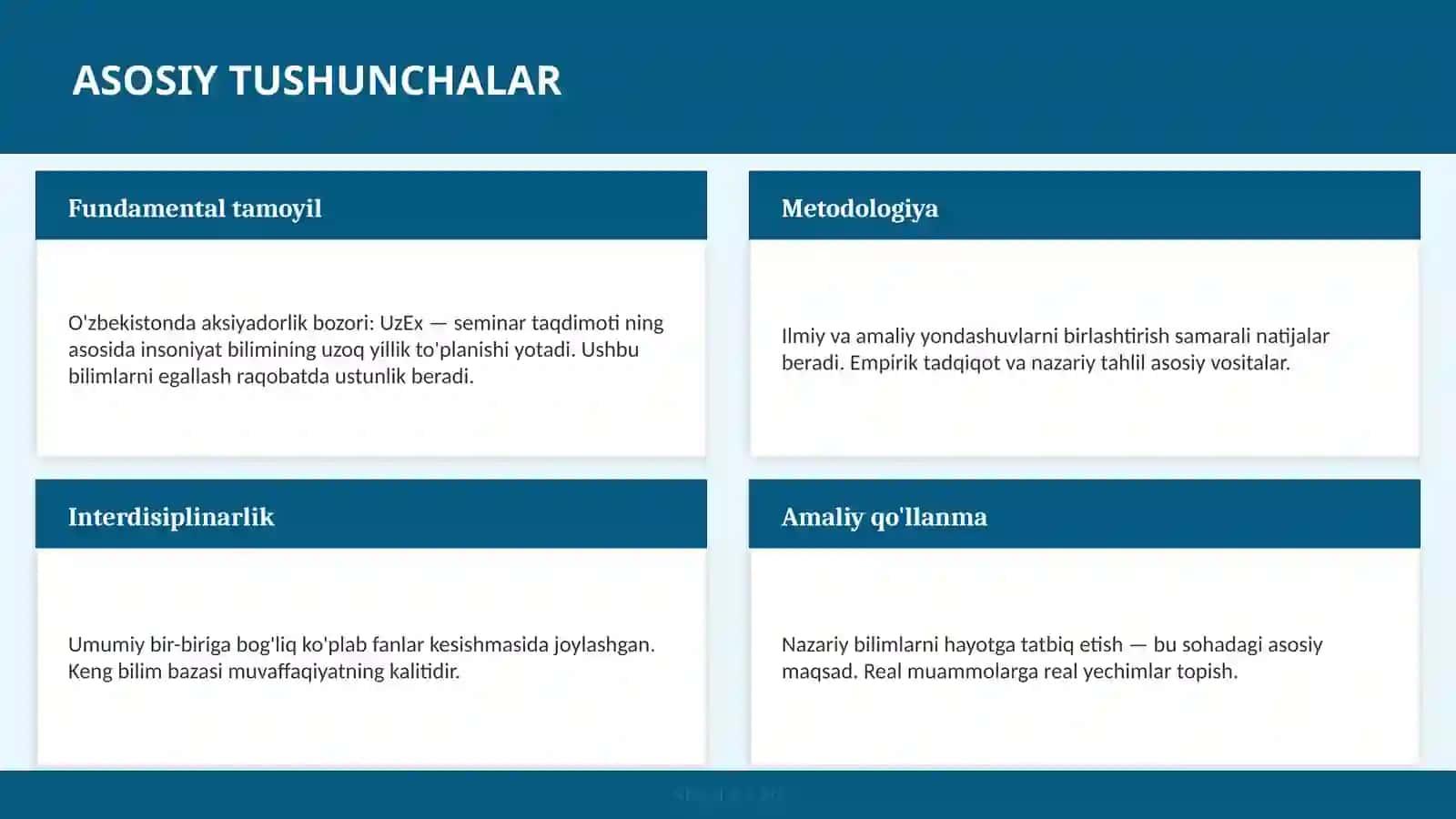 UzEx — SEMINAR TAQDIMOTI 4