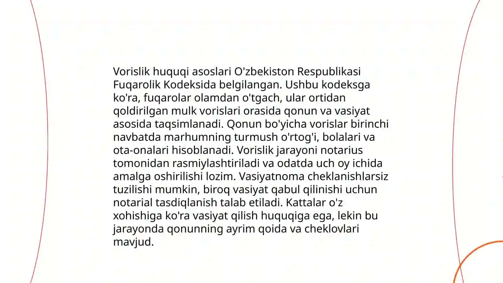 Vasiyat bo'yicha vorislik notarial tartibga solish 4