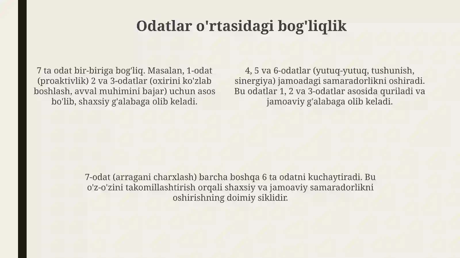 Muvaffaqiyatliinsonlarning7ko‘nikmasi 4