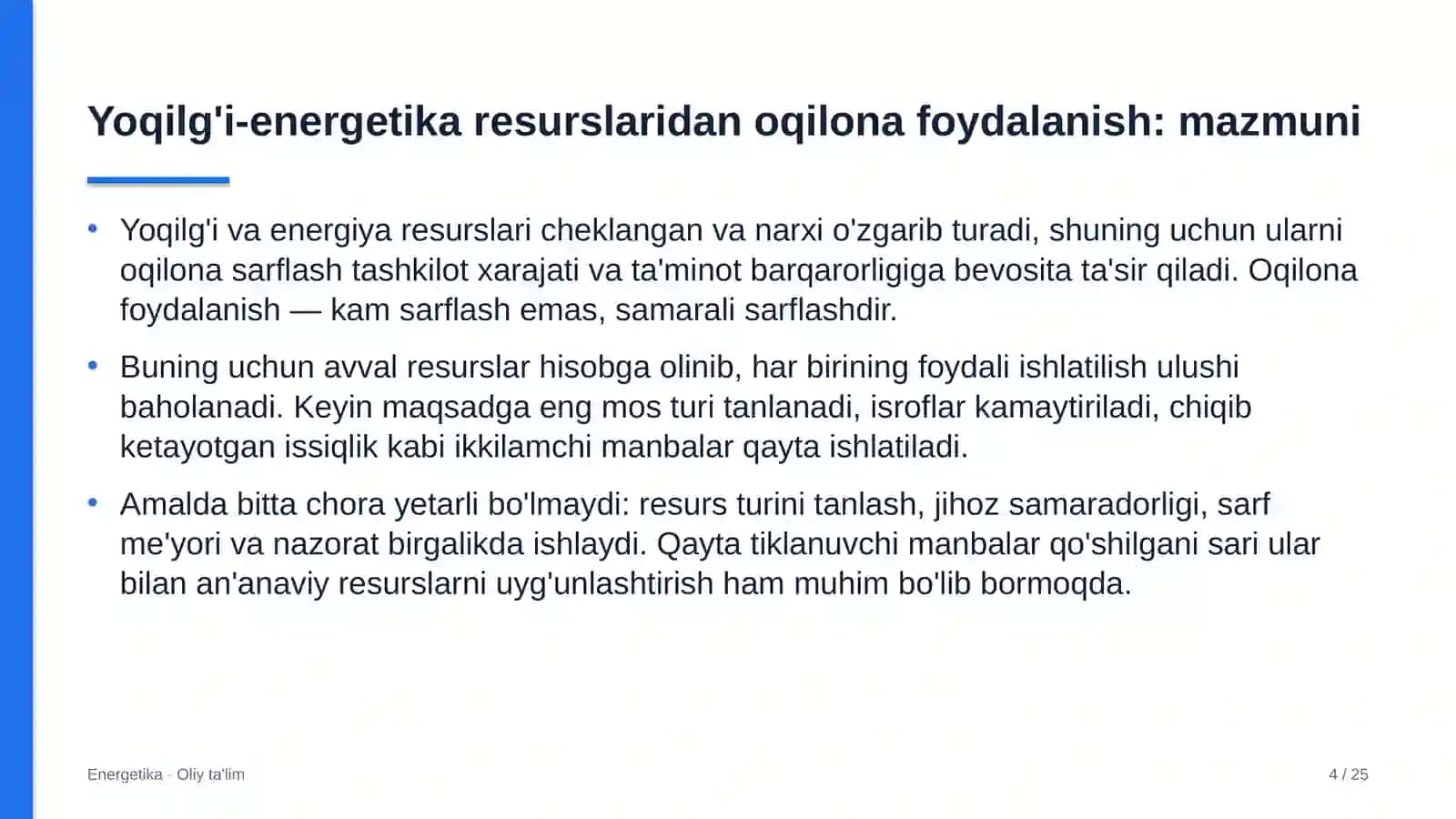 meva sabzavot savdosida yoqilg'i energetika resurslaridan oqilona foydalanish 3321 4