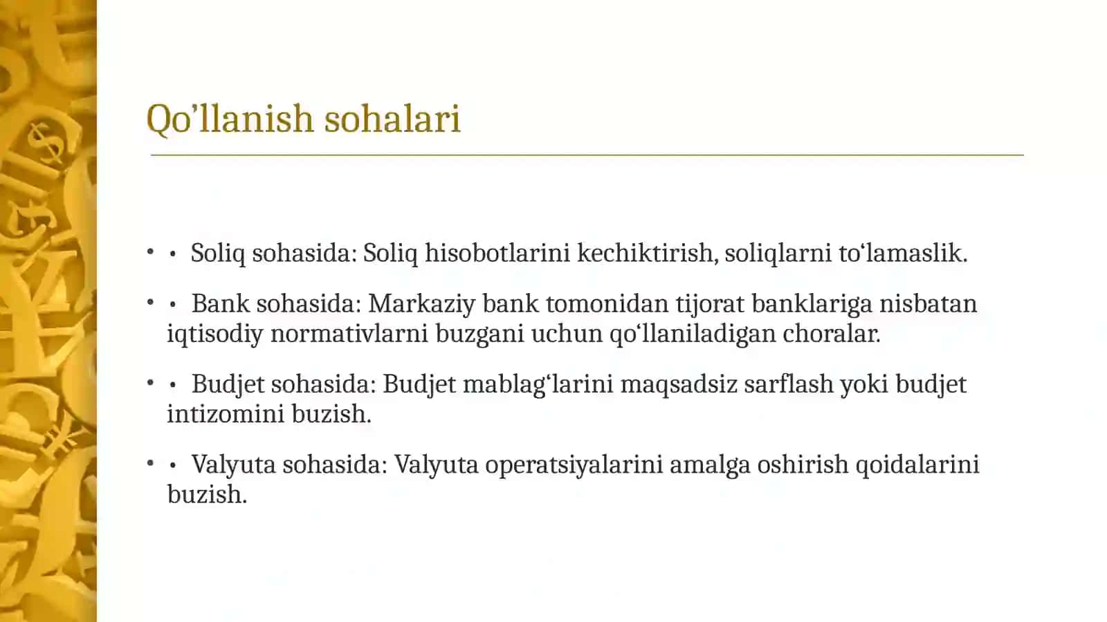 Moliyaviy sanksiyalar 4