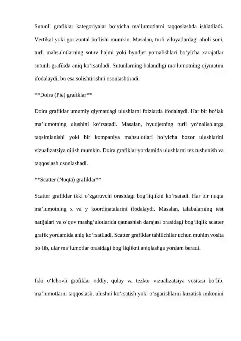 Ikki va uch o‘lchovli grafiklar chizish 4