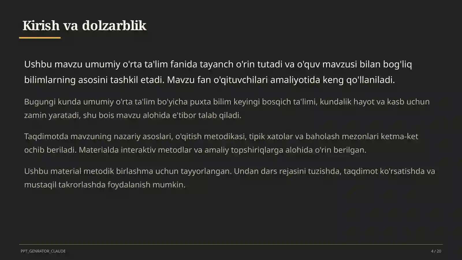 Formativ baholash: o'quvchiga samarali fikr-mulohaza (feedback) berish usullari 4
