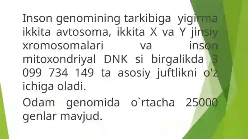 GEN, GENOM, GENOMLARNING XILMA-XILLIGI VA GENETIK TAXLIL. 4