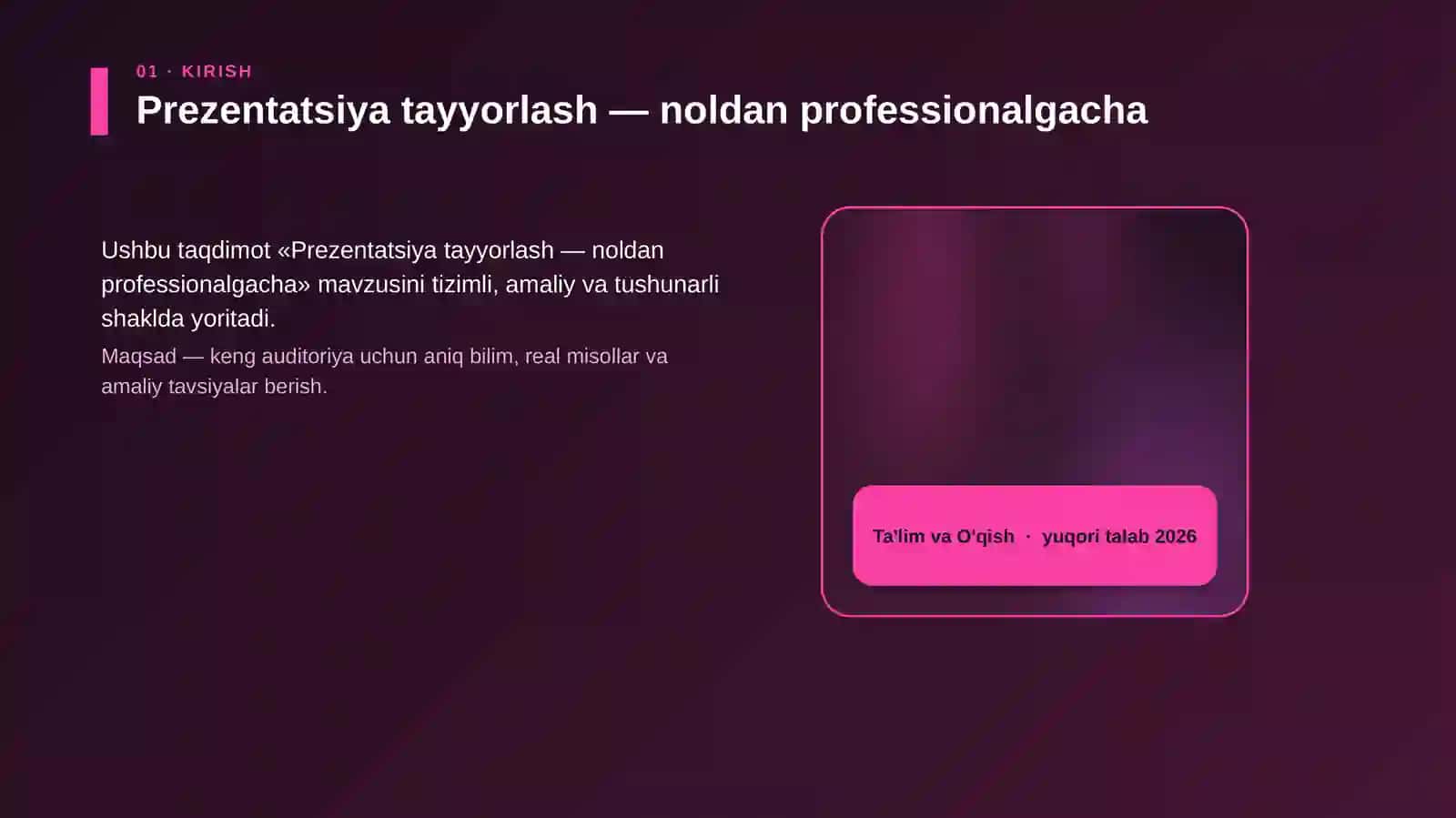 Prezentatsiya tayyorlash — noldan professionalgacha 4