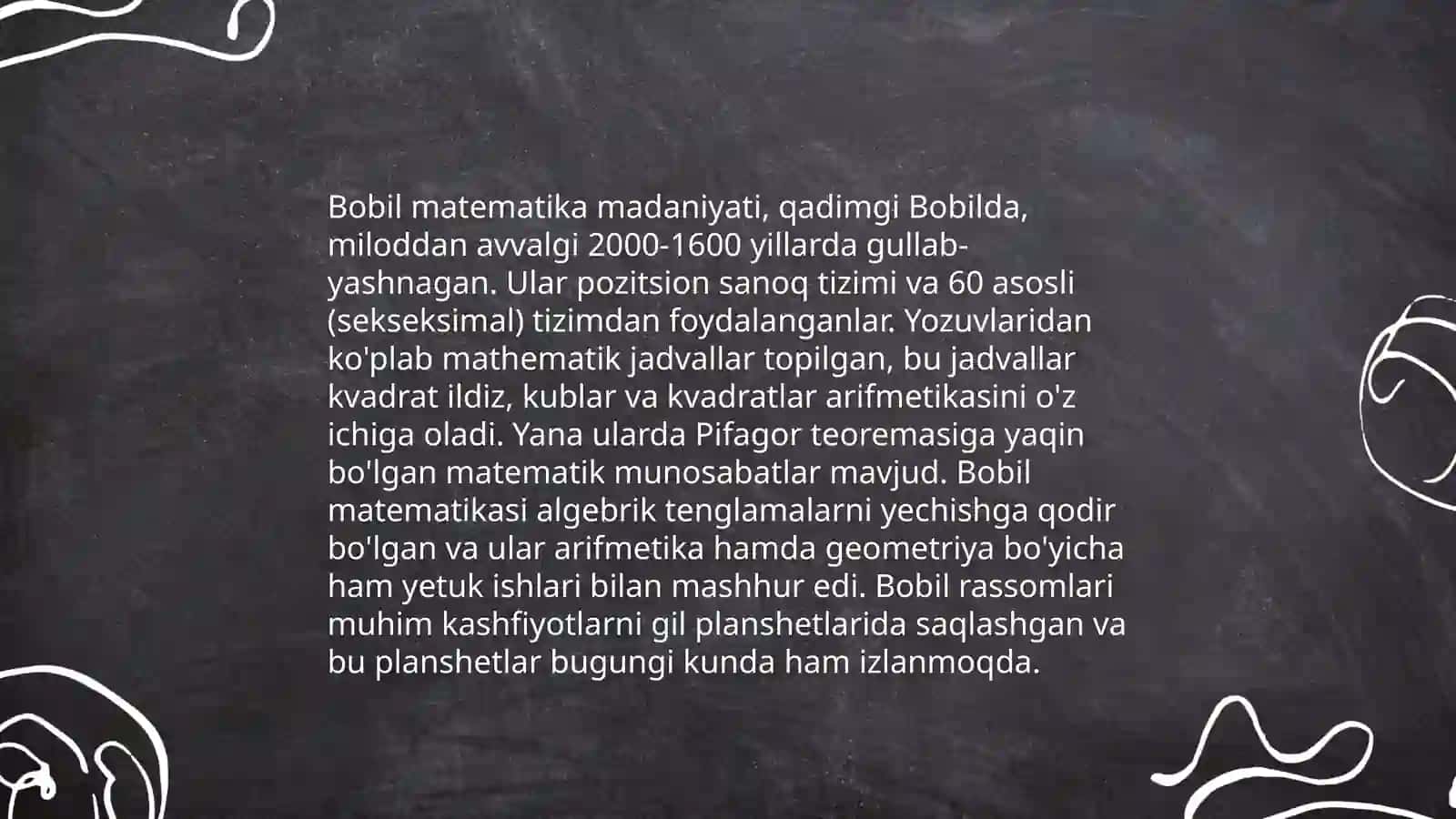 Matematika fanining dunyo madaniyati va tarixidagi tutgan òrni 4