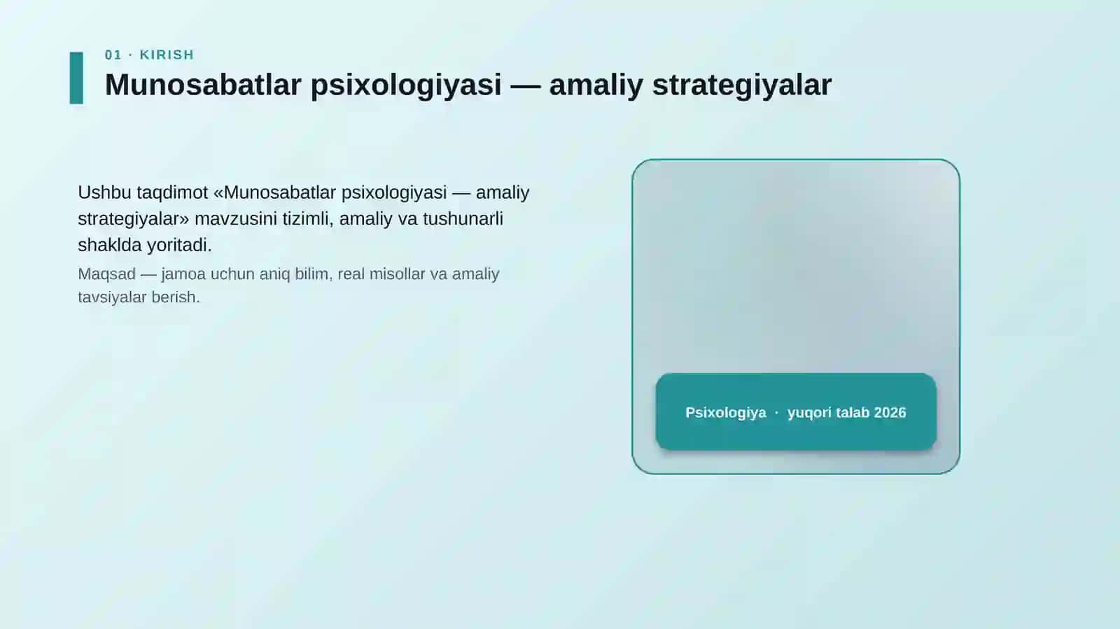 Munosabatlar psixologiyasi — amaliy strategiyalar 4