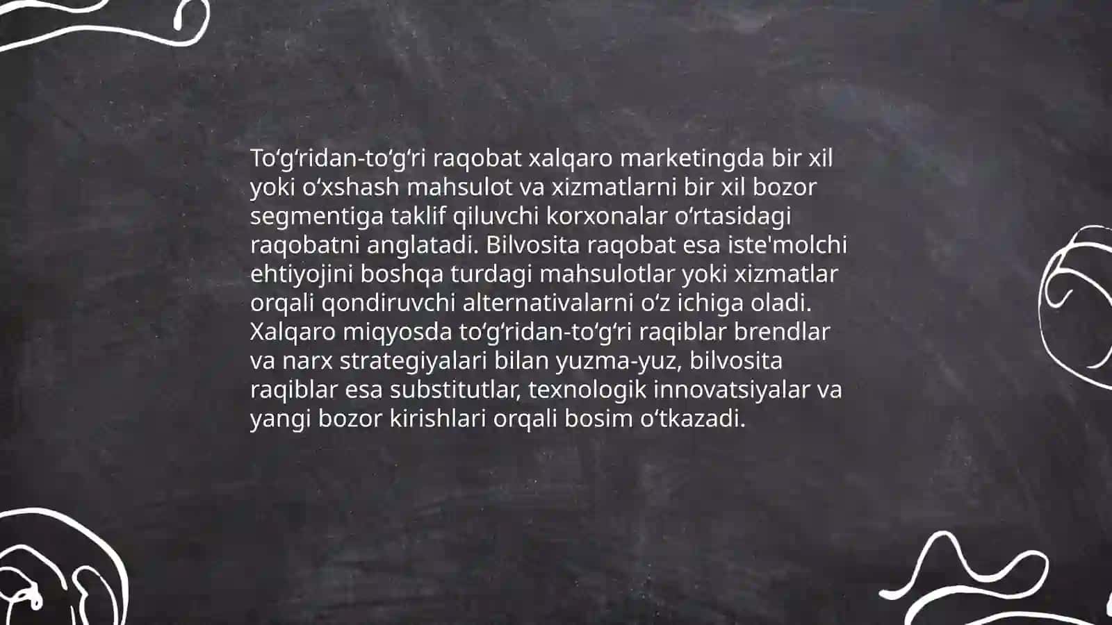 Xalqaro marketingdan raqobat tushunchasi mohiyati 4