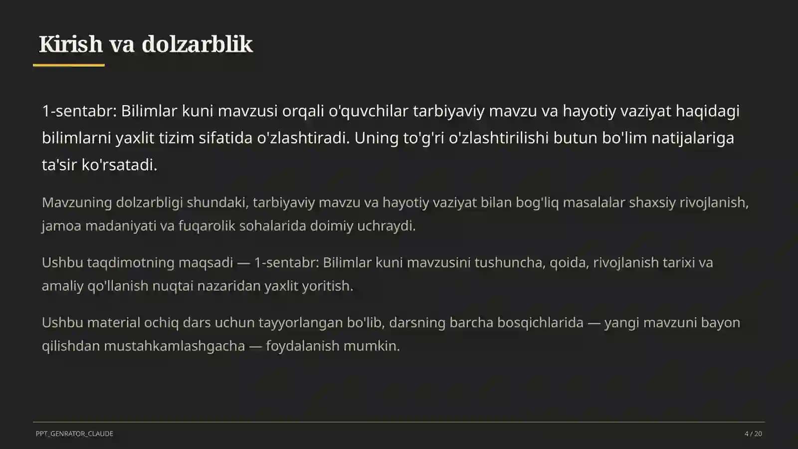 1-sentabr: Bilimlar kuni 4