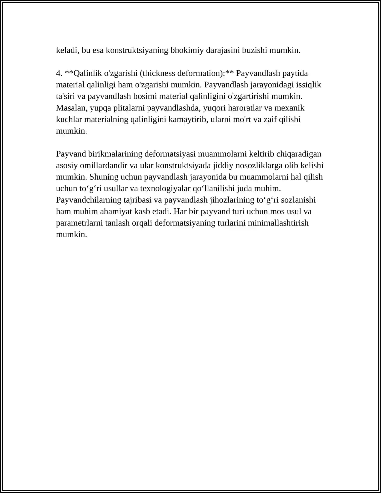 PAYVAND BIRIKMALARI DEFORMATSIYA 4