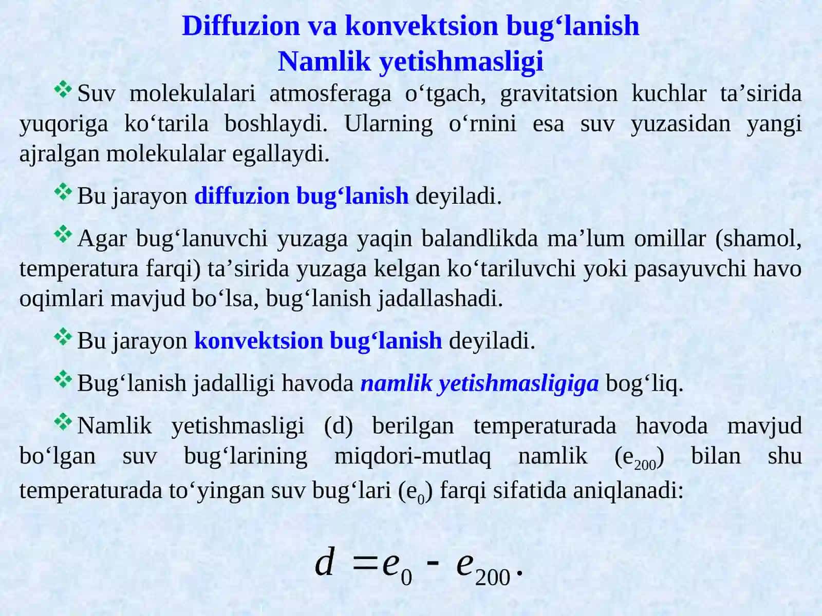 TABIATDA BUG‘LANISH 4
