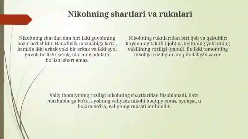 Islom huquqshunosligida oilaning asosiy tushunchalari 4