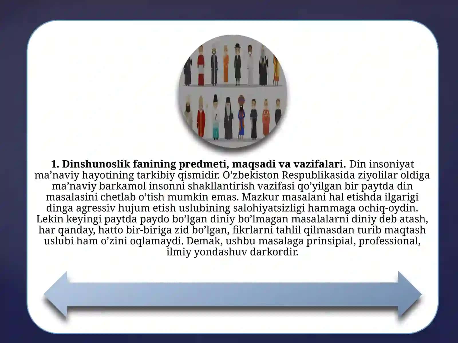 DINSHUNOSLIK FANINI PREDMETI MAQSADI VA VAZIFALARI 4