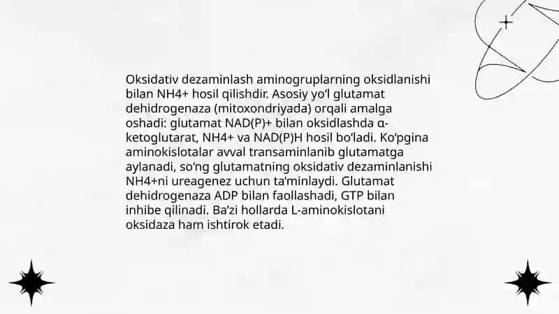 Aminokislotalarning umumiy almashinuvi 4