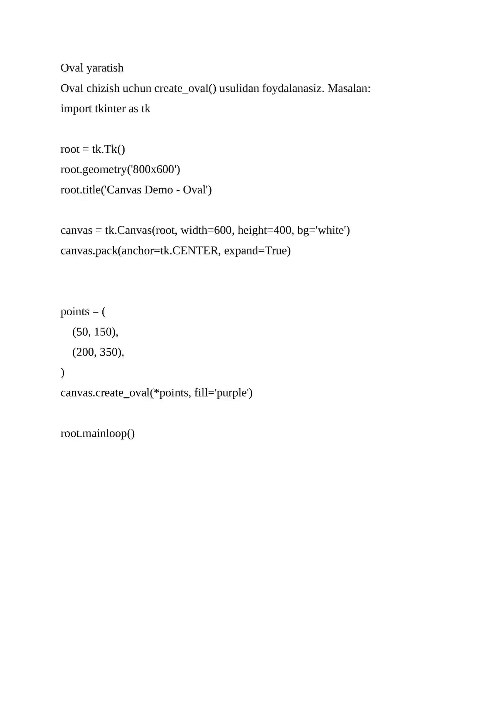 Tkinter Canvas 4