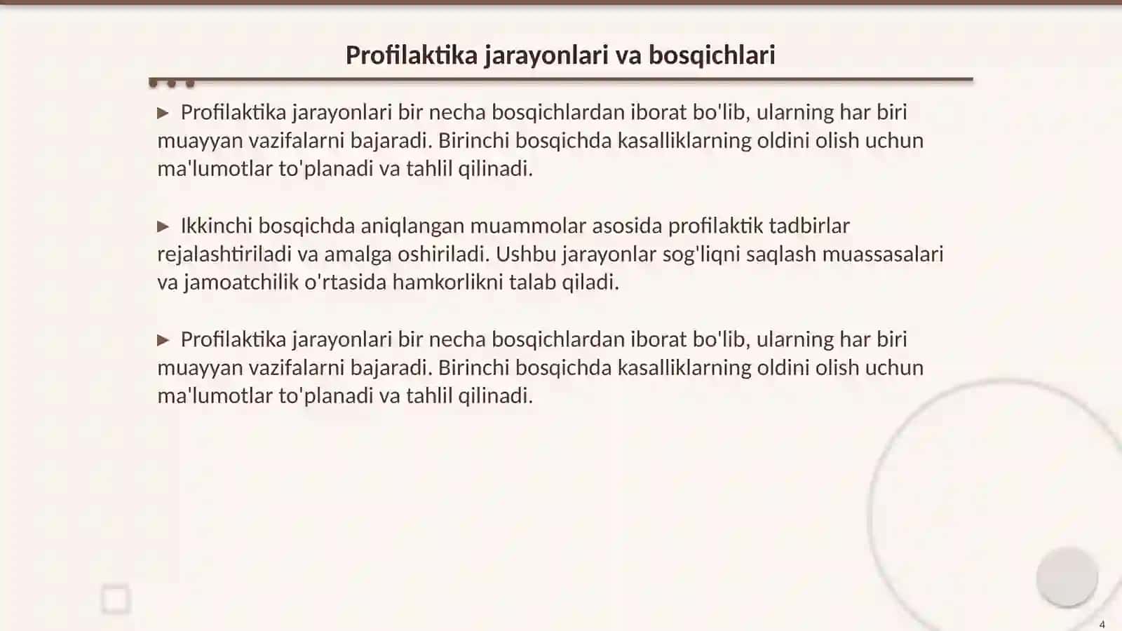Shoshilinch profilaktika haqida tushuncha 4