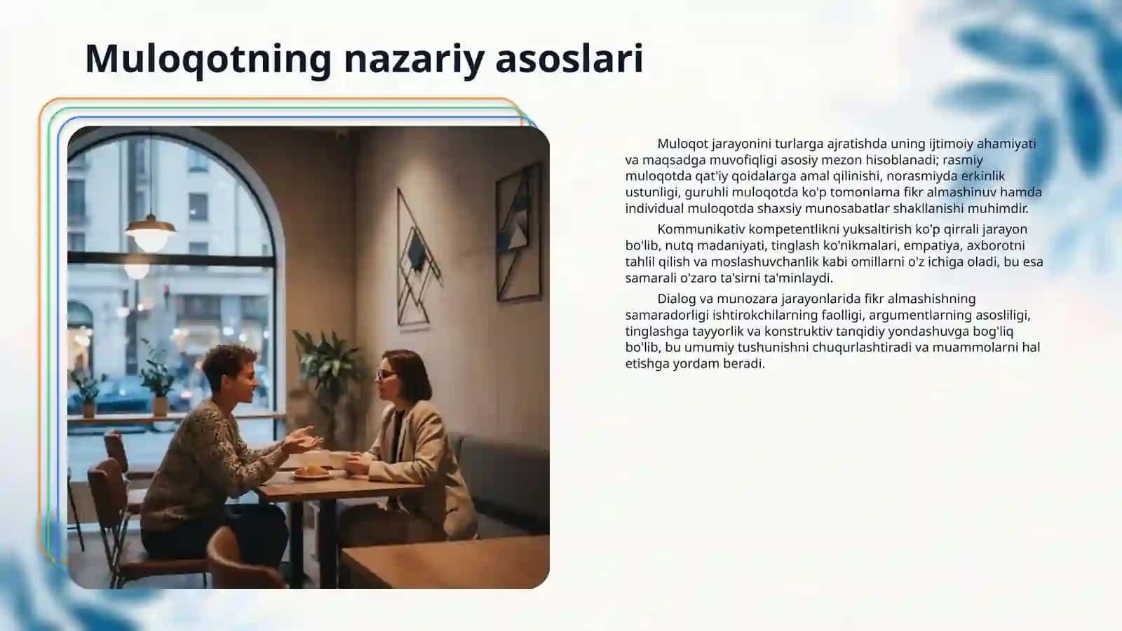 Muloqot va xususiy yangliklarni o‘rganish 4