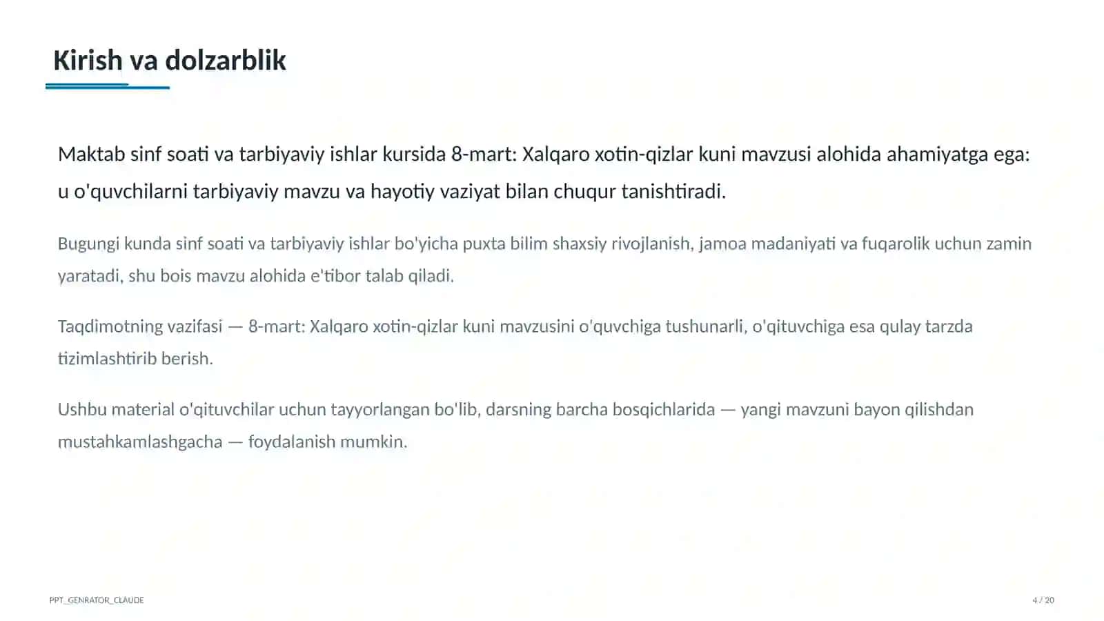 Xalqaro xotin-qizlar kuni 4