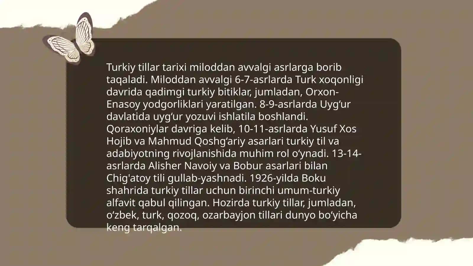 Mahmud Koshg’ariy - turkiy tillarni qiyosiy o’rganish metodining asoschisi 4