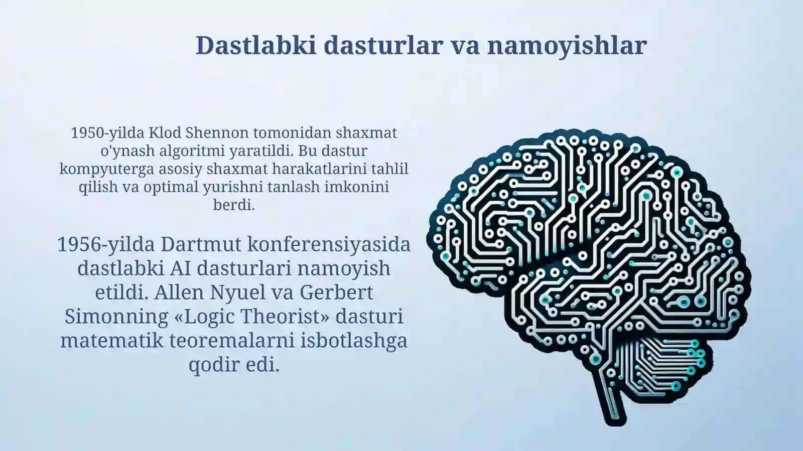 Sunʼiy intellektning yaratilish tarixi 4