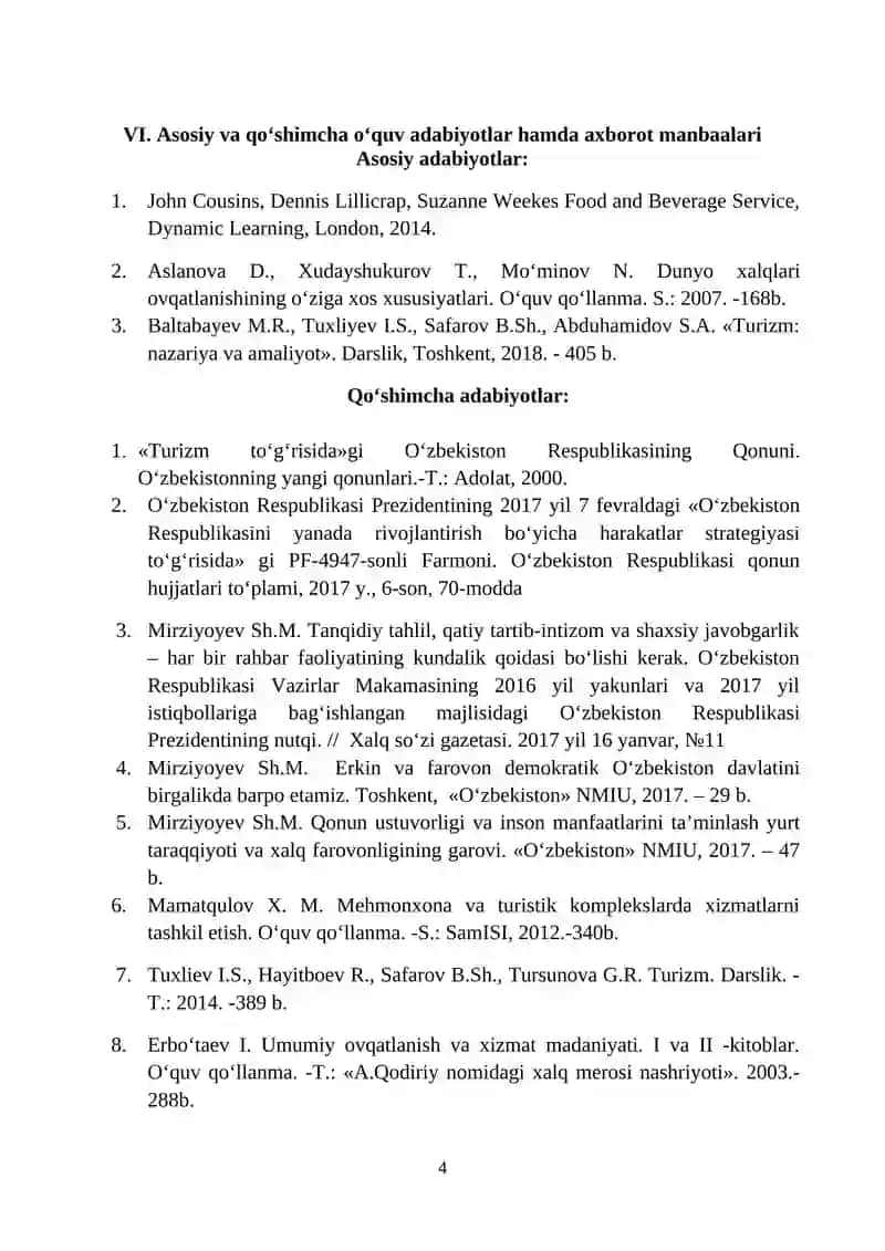 TURIZM VA MEHMONOXONA XO‘JALIGINI BOSHQARISH 4