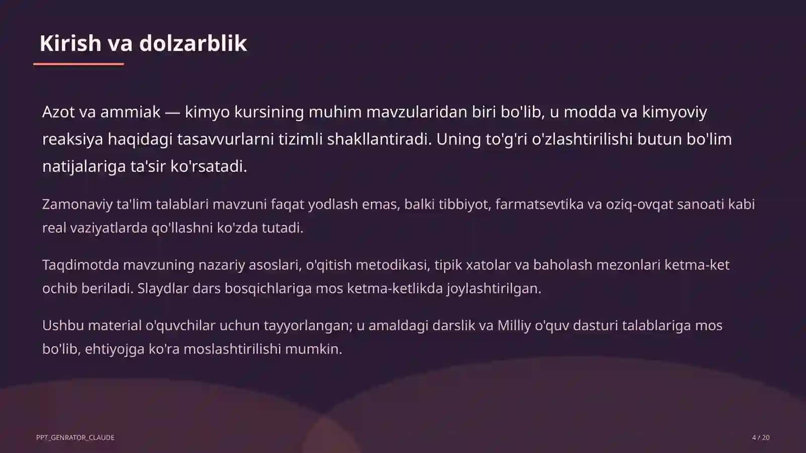 Azot va ammiak (9-sinf) 4