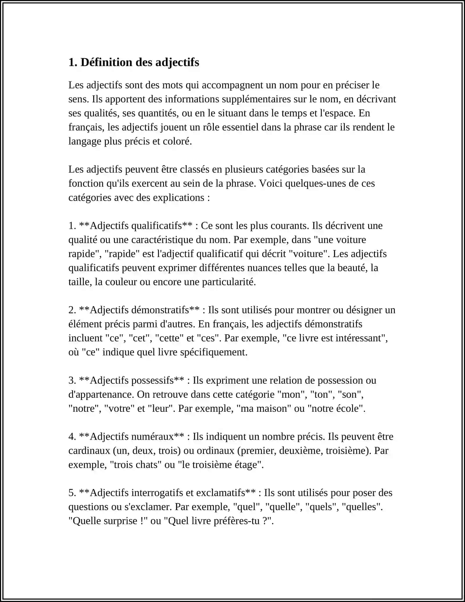 TRAVAIL DE LA FIN D’ANNÉE 4