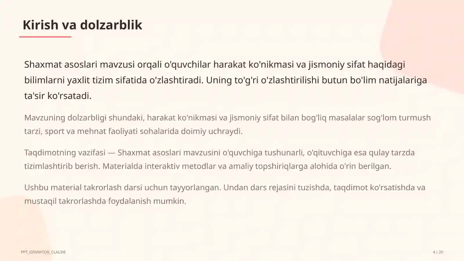 Shaxmat asoslari (4-sinf) 4