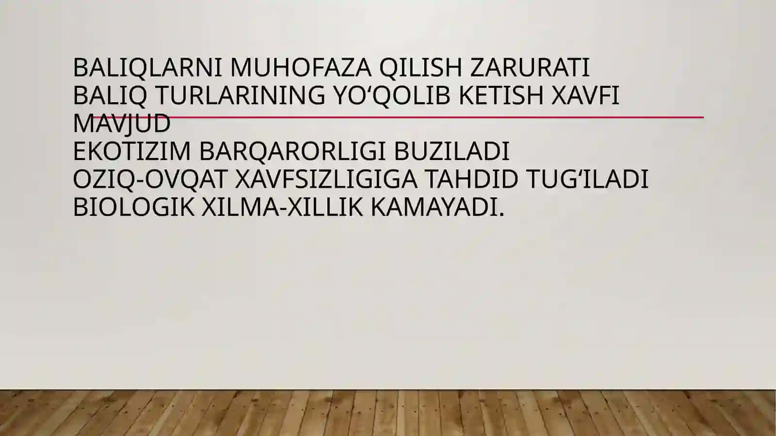 Baliqlarning ekologik va iqtisodiy ahamiyati 4