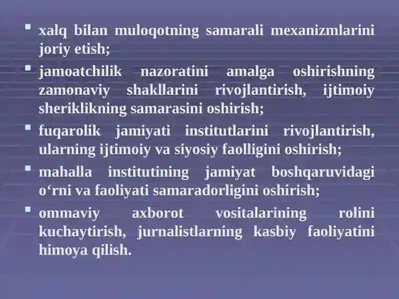 Yangi O‘zbekistonda amalga oshirilayotgan islohotlar 4