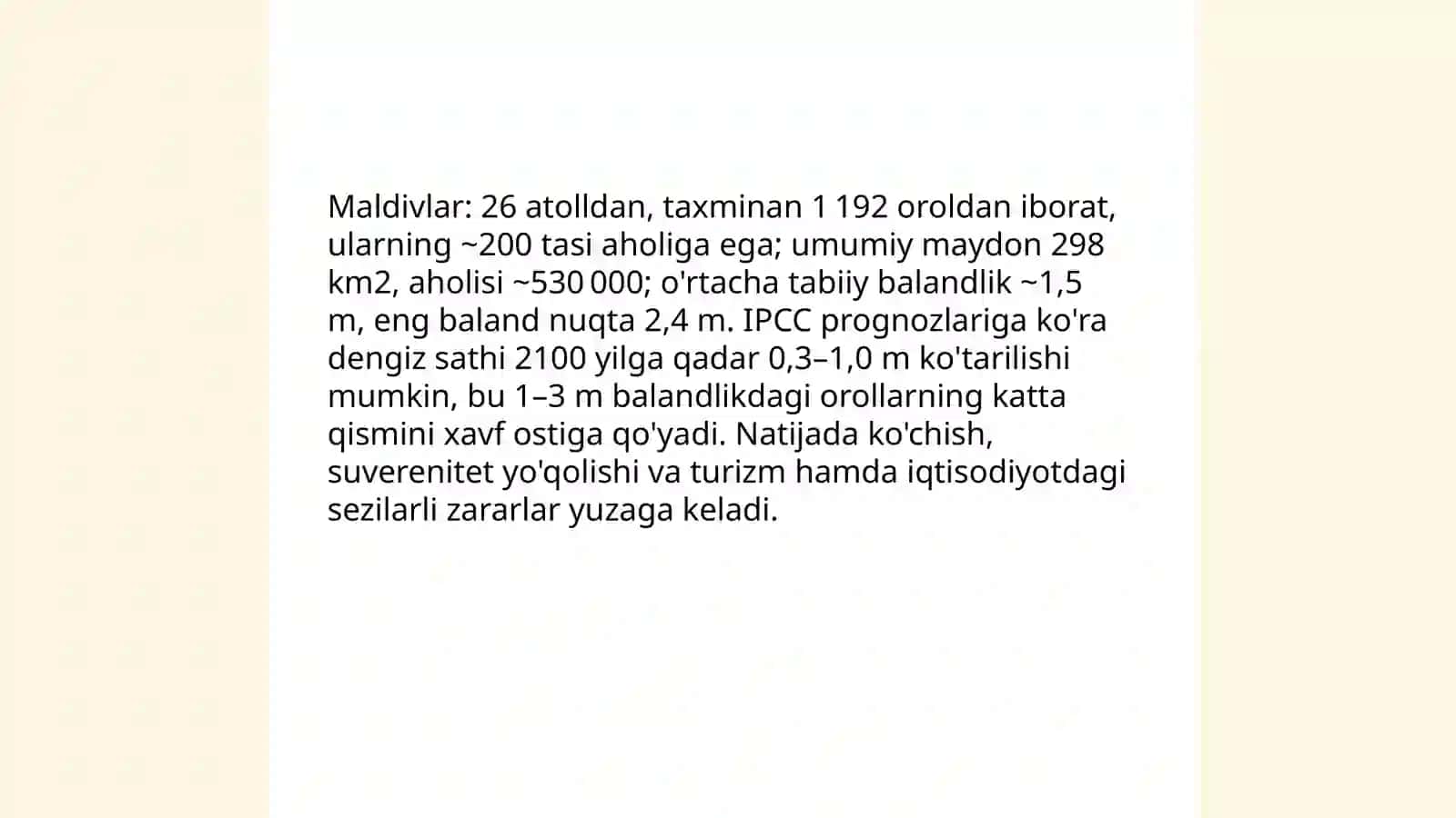 ląlim oʻzgarishi kimga "qimmatga tushyapti"? 4