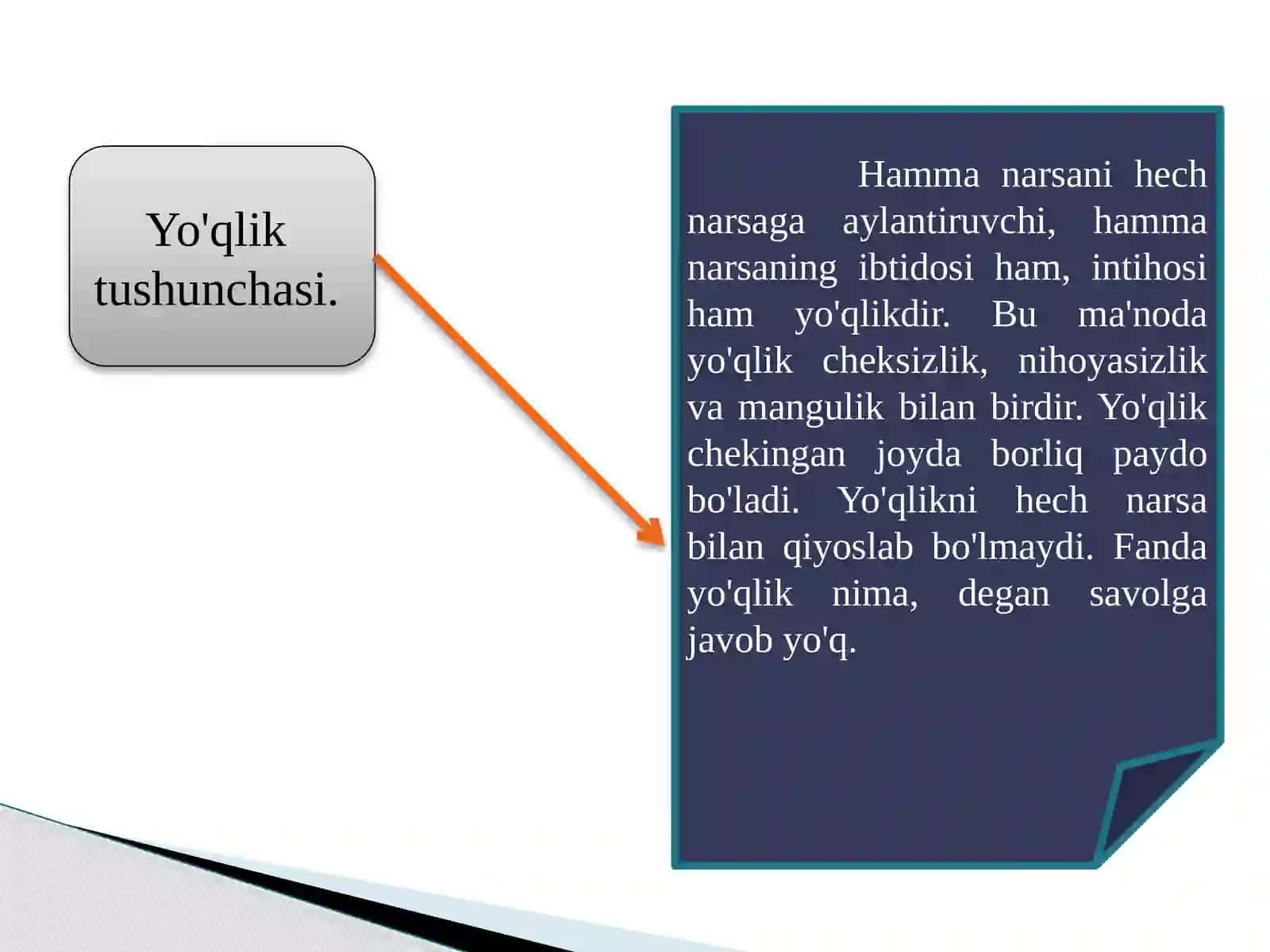 BORLIQ FALSAFASI (ONTOLOGIYA) 4