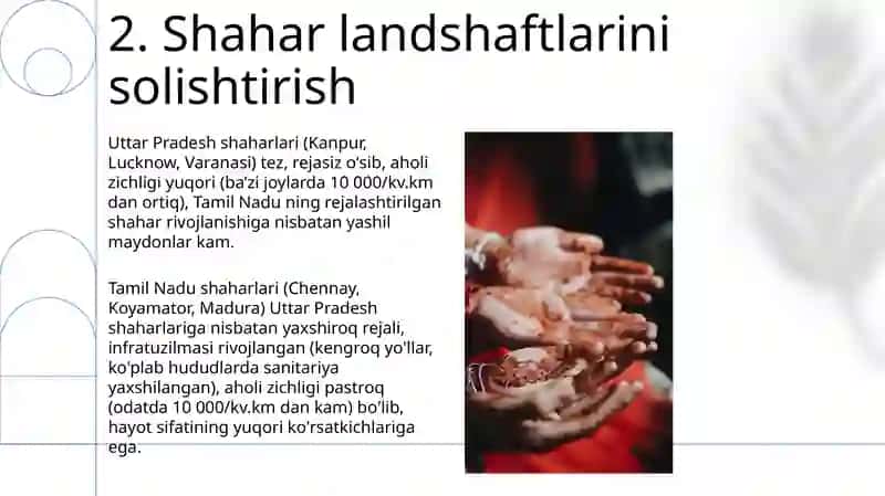 Hindistoning Uttarpradesh va Tamil nadu shaharlari 4