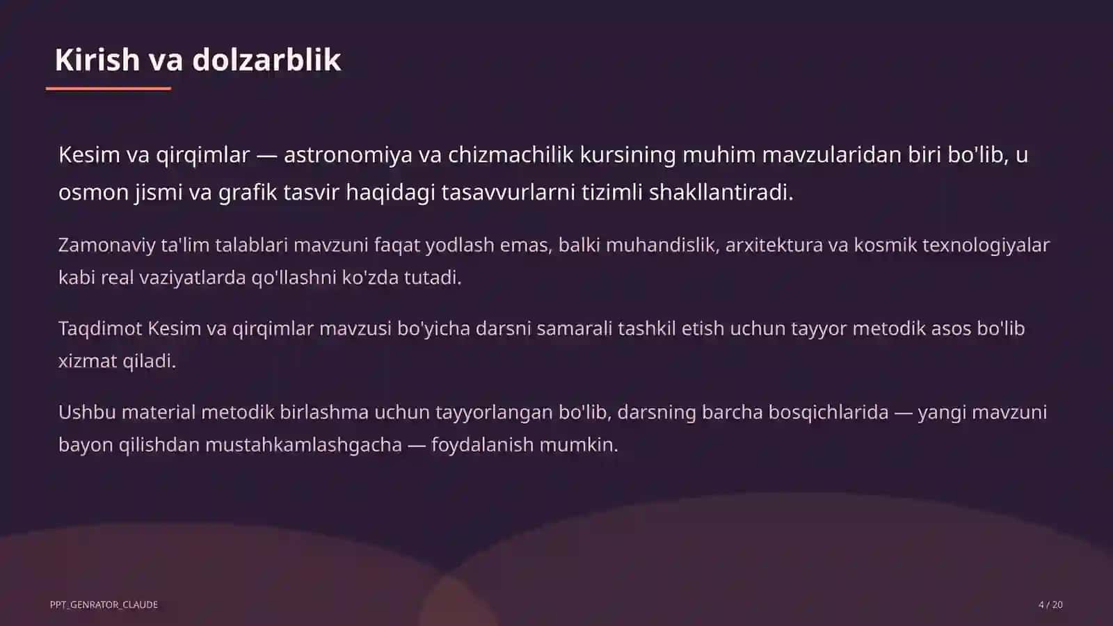 Kesim va qirqimlar (9-sinf) 4