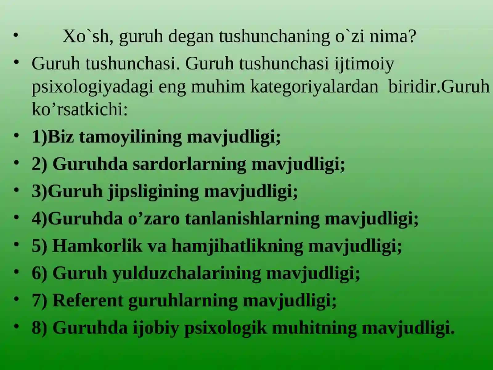Katta guruhlar psixologiyasi muammolari 4