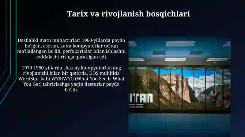 Zamonaviy matn redaktorlari 4