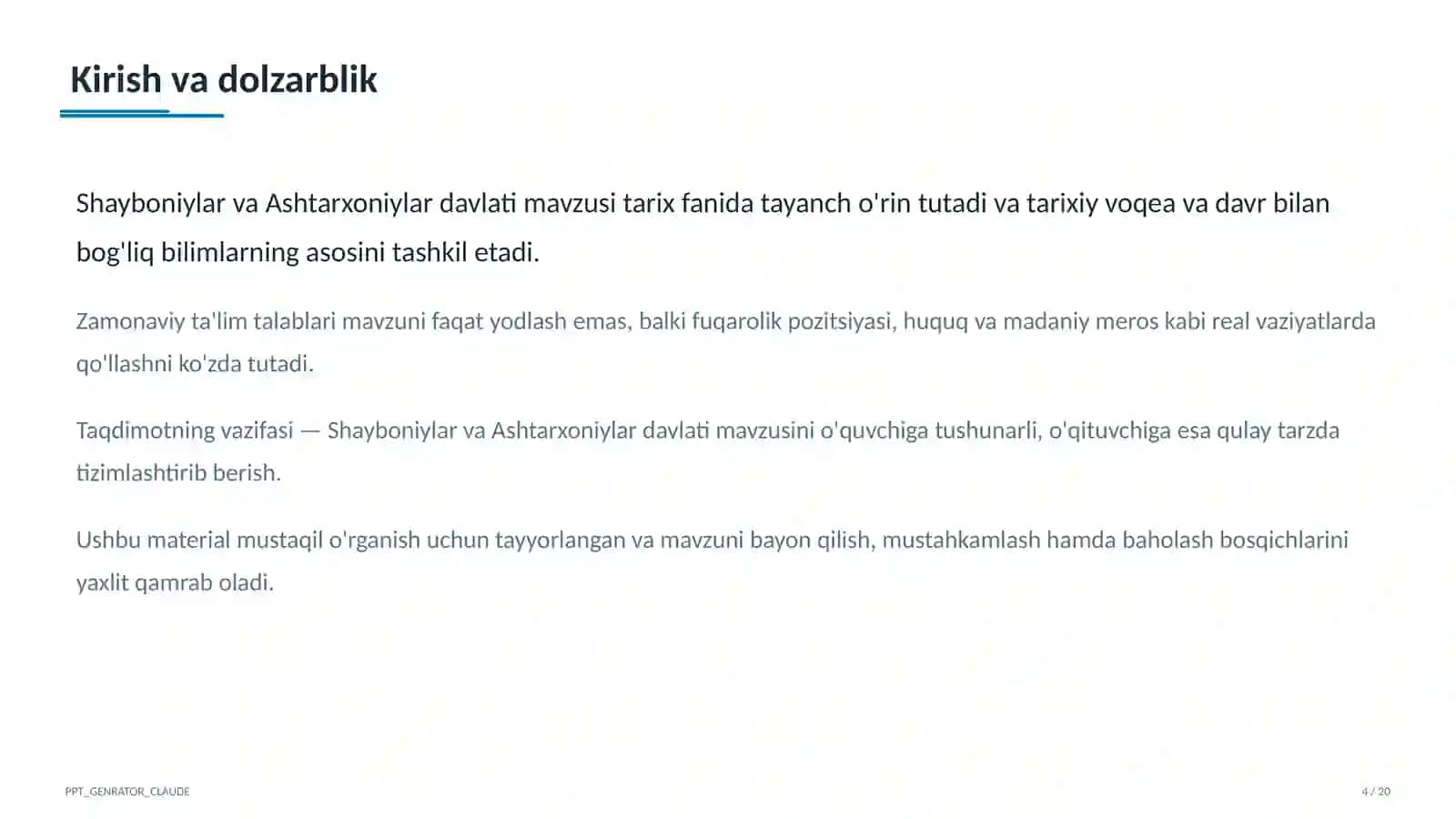 Shayboniylar va Ashtarxoniylar davlati (8-sinf) 4