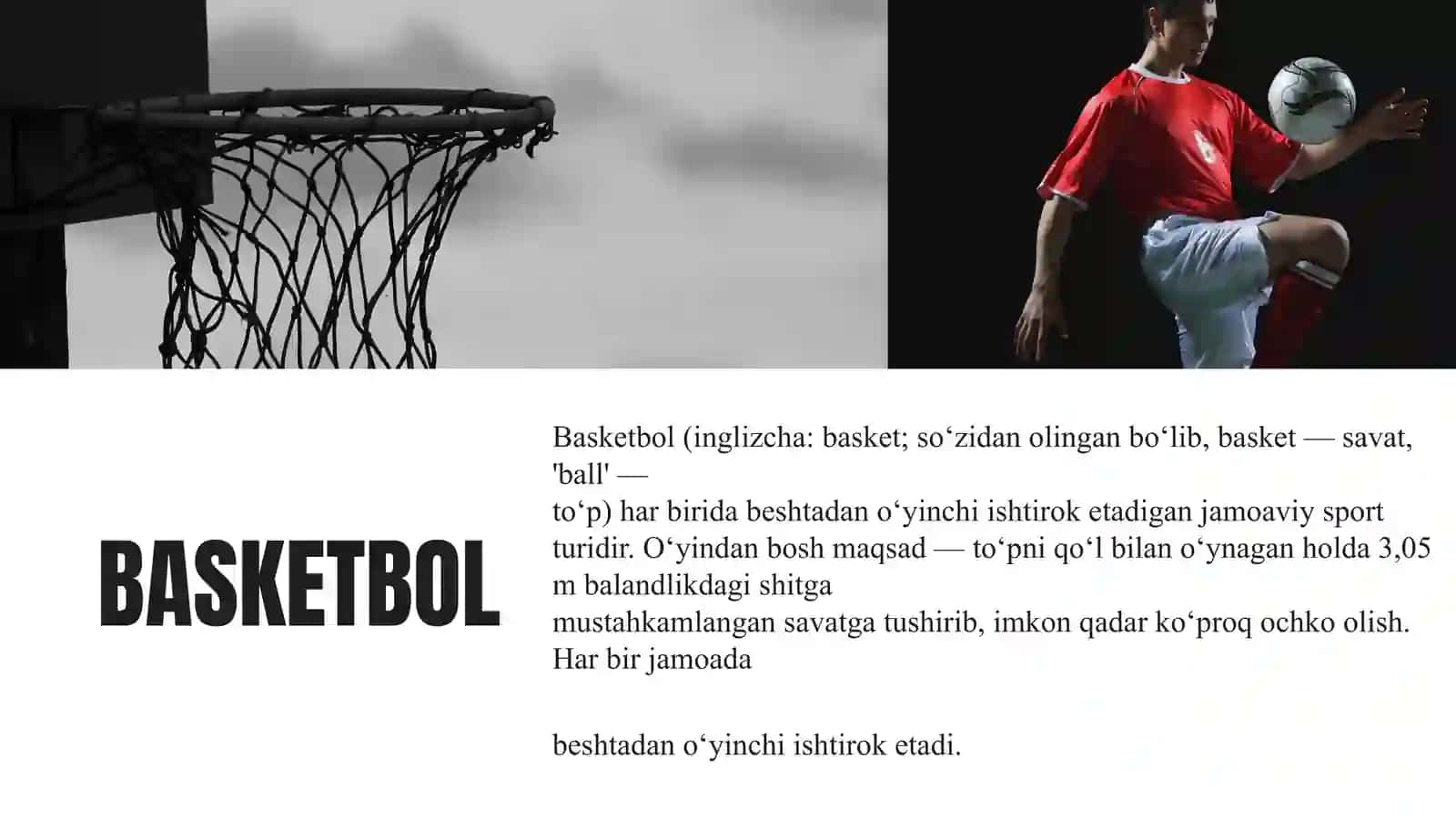 Basketbol O'YINIDA HARAKATLANISH VA TO'PNI BOSHQARISHNING TEXNIK USULLARINI O'RGATISH 4