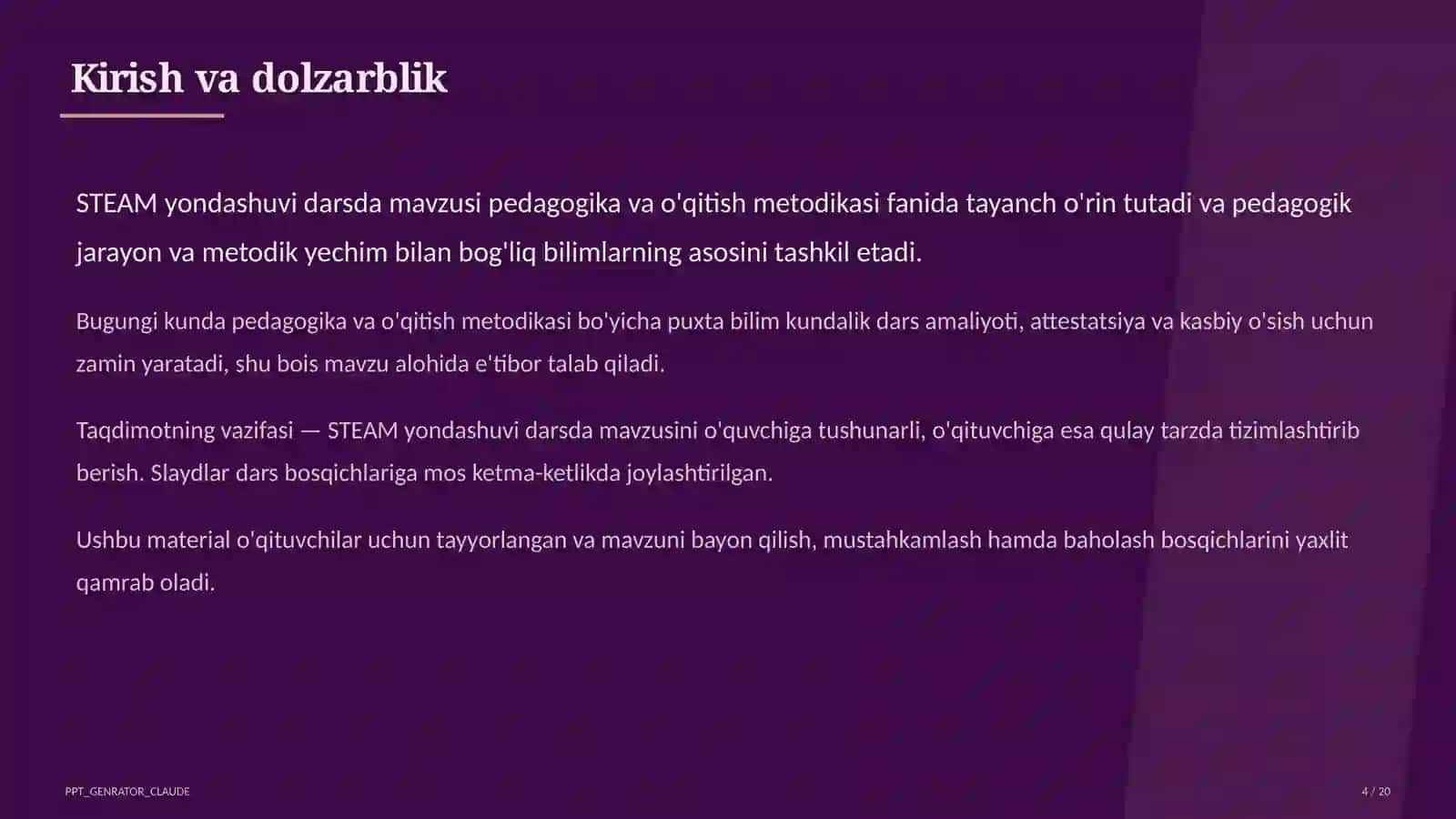 STEAM yondashuvi darsda 4