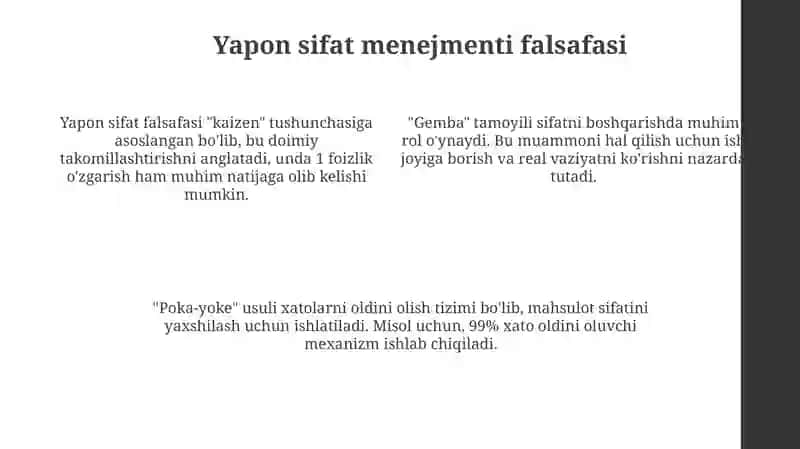 Maxsulotsifatiniboshqarishdayaponiyausuli 4